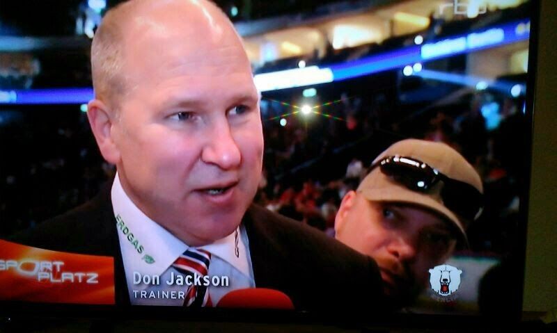 Don Jackson und Ronald Topplak im rbb Sportplatz.